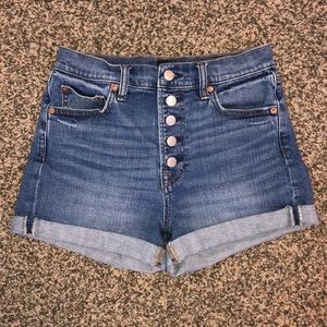 Gap high waisted denim shorts